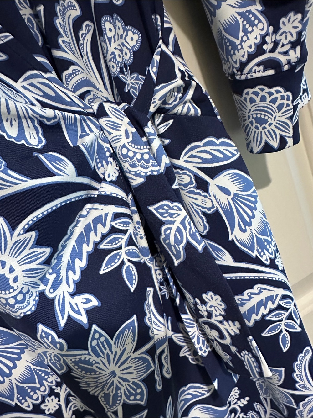 Talbots, never worn, floral 3/4 length sleeve wrap dress - Picture 2 of 3